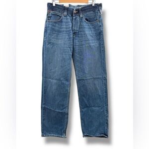 Evisu Men's Blue Straight‎ Jeans Loose Fit NEW